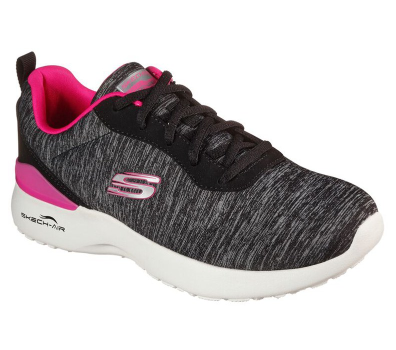 Skechers Skech-Air Dynamight - Paradise Waves - Womens Sneakers Black/Pink [AU-BL4502]